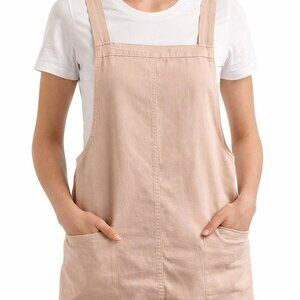 Pink Angry Rabbit Overall with buttons and side zip Size Small